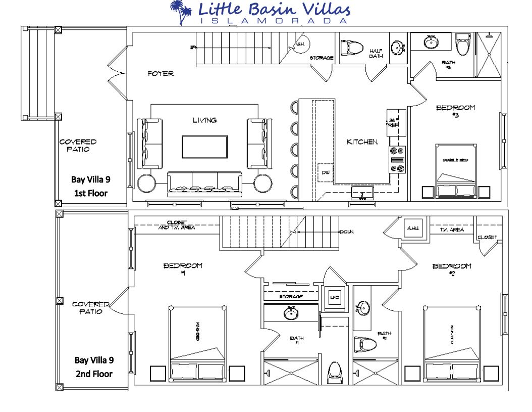 Floor Plan for Bay Villa 9
